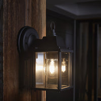 Ledvance ENDURA Classic Lantern Square E27 outdoor wall light Black IP43 surface mount 220-240V
