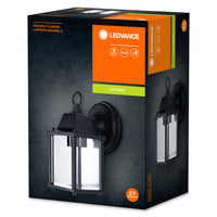 Ledvance ENDURA Classic Lantern Square S E27 applique da esterno Nero IP43 in alluminio pressofuso