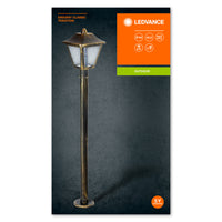 Ledvance ENDURA Classic Tradition lanterna da pavimento per esterni E27 Nero/Oro IP44 alluminio 1000mm