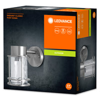 Ledvance ENDURA Classic Post Down E27 utomhus vägglampa Rostfritt stål Glas IP44 220-240V 60W max