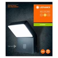 Ledvance ENDURA STYLE Luz de Pared LED 12W 3000K 750 lúmenes IP44 Gris Oscuro Exterior Montaje en Superficie
