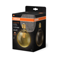 Ledvance Vintage 1906 LED Globo E27 2.5W 2400K Vetro Oro 220 lumen IP20 non dimmerabile