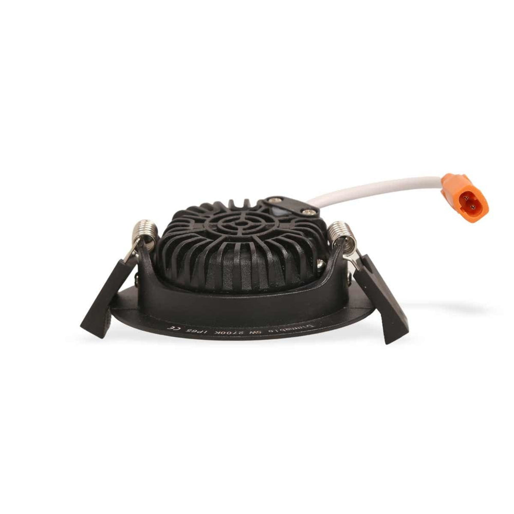 led-inbouwspot 85mm zwart ip65 5w 420 lumen 6000K dimbaar