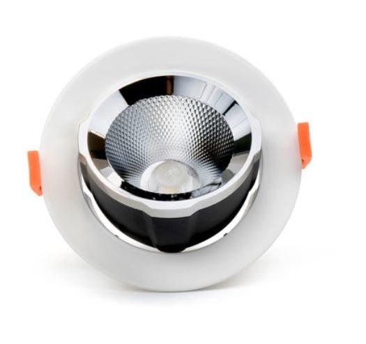 LCB LED Downlight 10W butikbelysning, 3000K eller 4000K, IP20, 220-240V, Philips-chip, CRI 80, infälld spot