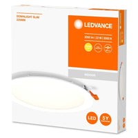 LED inbouw downlight slank 22W, 2000 lumen, 4000K, 110 graden stralingshoek