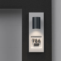 Braytron lampada da parete LED per esterni 9W 900 lumen IP65 grigia angolo di apertura 38°