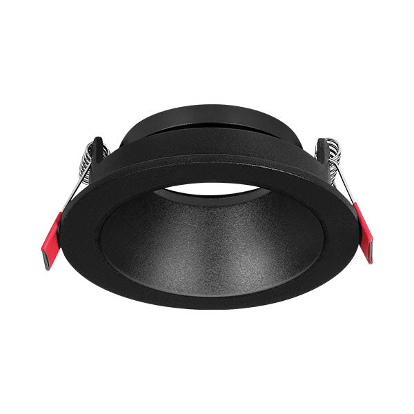 Faretto da interno Braytron, attacco MR16, 35W, alluminio nero, diametro 85mm