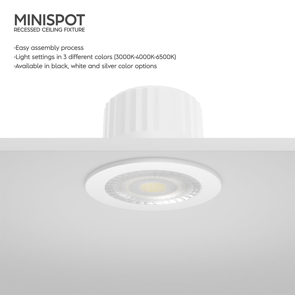 Faretto LED Braytron 3W 3000K bianco caldo IP54 fascio 38° 210 lumen non dimmerabile