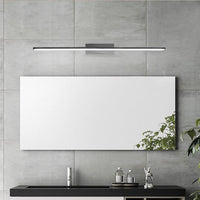 Lampada da specchio LED Braytron 12W, 900 lumen, CCT 3-in-1, IP44, alluminio nero, lunghezza 600 mm