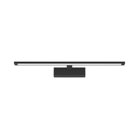 Lampada da specchio LED Braytron 12W, 900 lumen, CCT 3-in-1, IP44, alluminio nero, lunghezza 600 mm