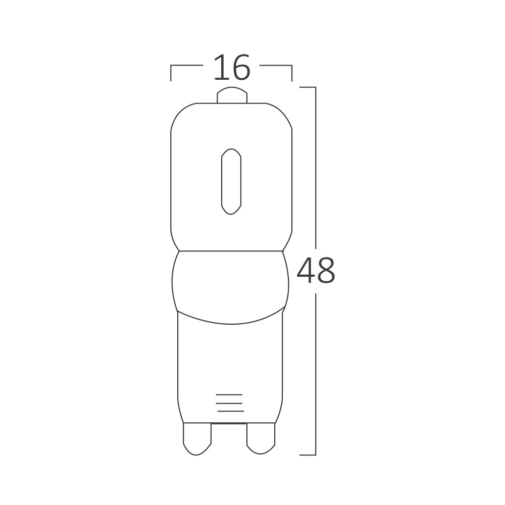 Braytron G9 LED lamp 3W 3000K dimbaar 260 lumen 220-240V 240° Warm Wit capsulelamp IP20