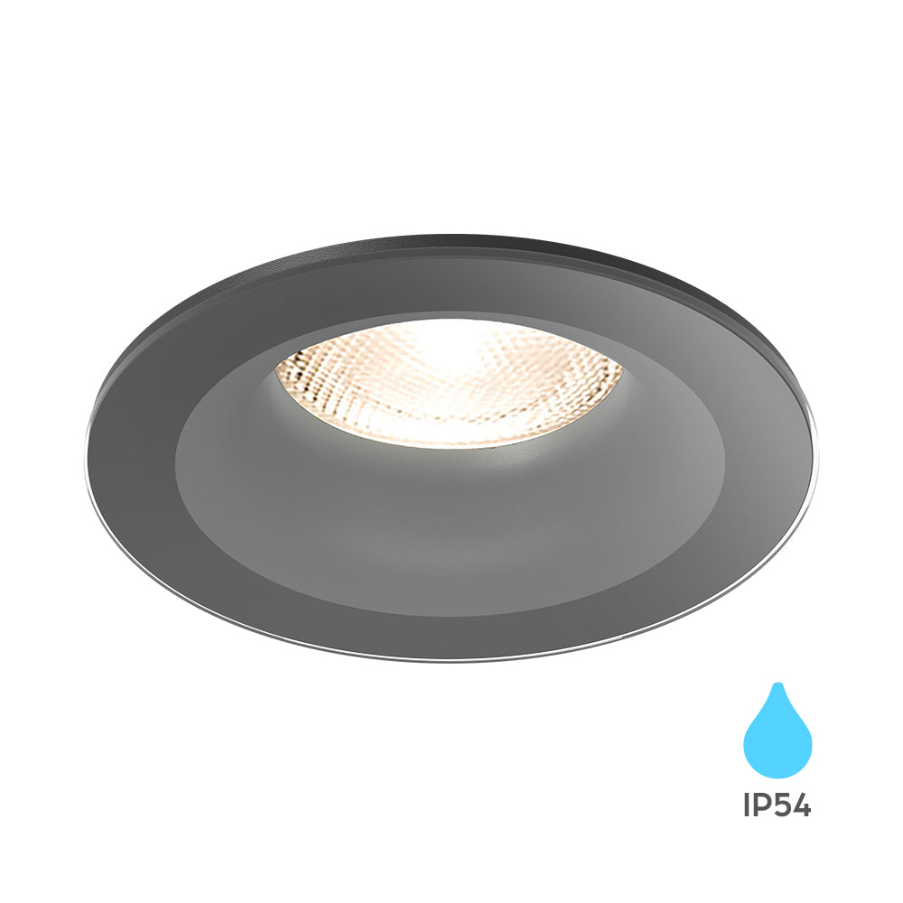 Braytron LED inbouwspot 7W IP54 Aluminium Zwart 89mm zaagmaat 70mm binnenverlichting