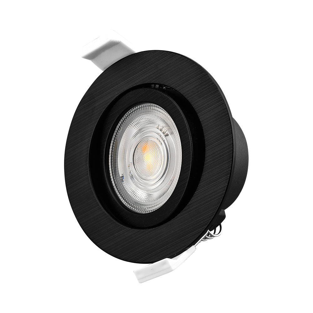 Braytron LED Spot 7W Zwart Rond 3-in-1 CCT Dimbaar 220-240V 630 lumen IP20 38° Binnenverlichting