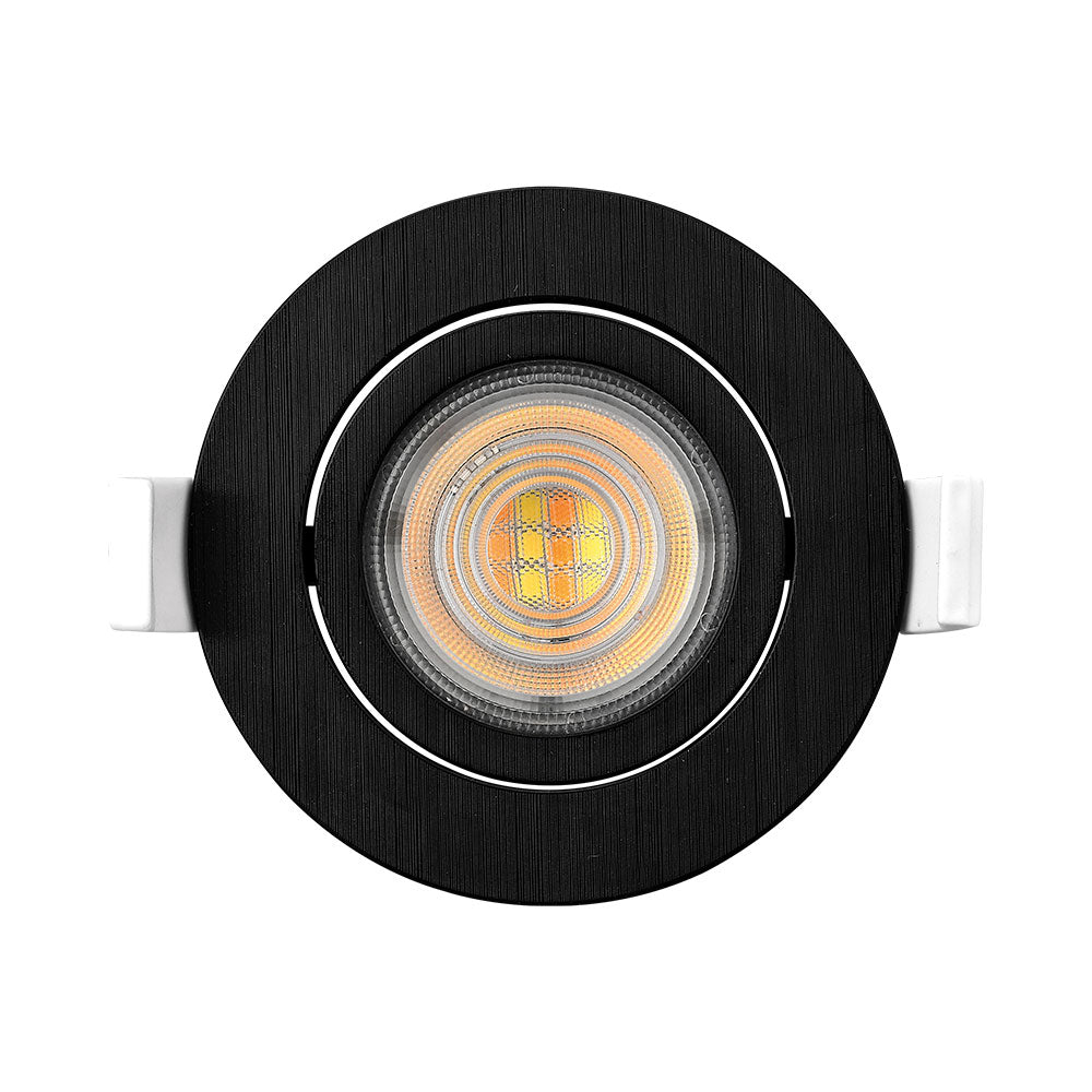 Braytron LED Spot 7W Zwart Rond 3-in-1 CCT Dimbaar 220-240V 630 lumen IP20 38° Binnenverlichting