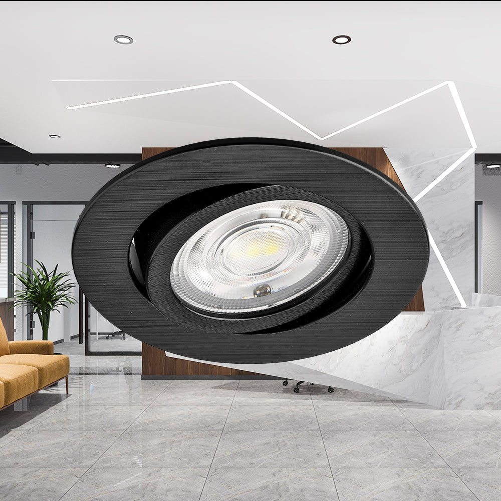 Braytron LED Spot 7W Zwart Rond 3-in-1 CCT Dimbaar 220-240V 630 lumen IP20 38° Binnenverlichting