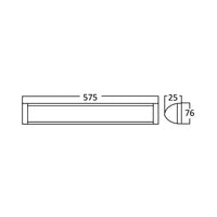 Braytron LED wandlamp 18W 4000K 1800 lumen IP40 Wit 575mm binnenarmatuur