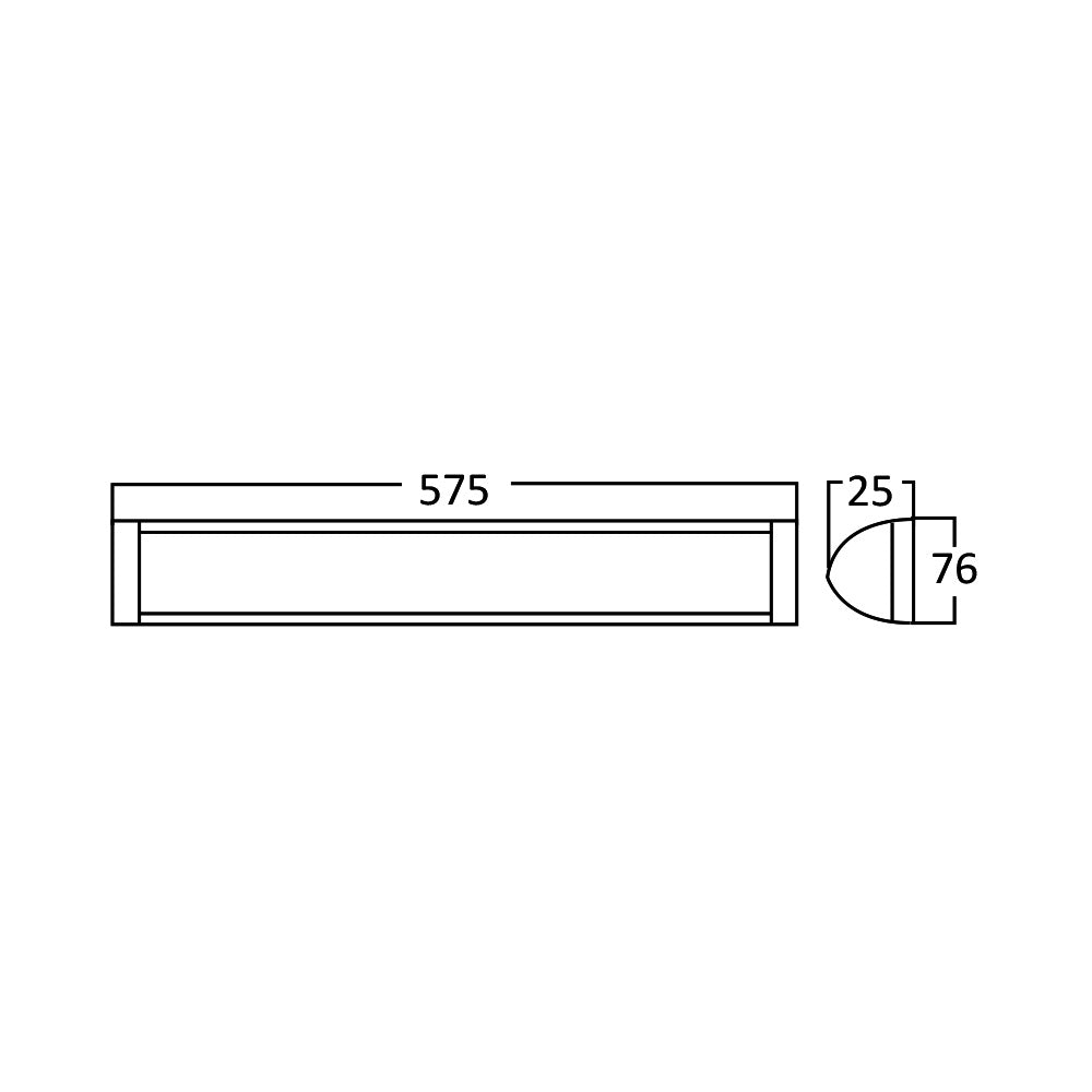 Braytron LED wandlamp 18W 4000K 1800 lumen IP40 Wit 575mm binnenarmatuur