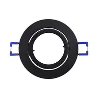 Spot empotrable LED redondo Braytron, aluminio negro, casquillo MR16, 35W máx, iluminación interior IP20