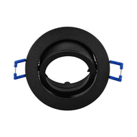 Spot empotrable LED redondo Braytron, aluminio negro, casquillo MR16, 35W máx, iluminación interior IP20