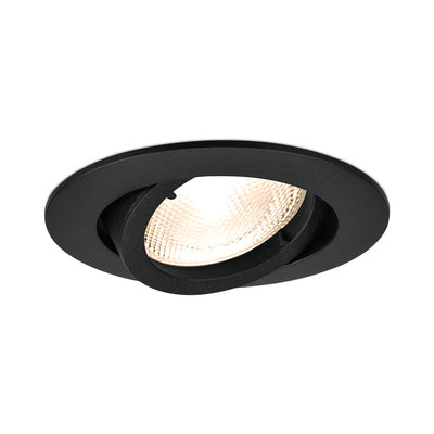 Braytron ronde inbouw LED spot armatuur, Zwart aluminium, MR16 fitting, 35W max, IP20 binnenverlichting