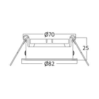 Spot empotrable LED redondo Braytron, aluminio negro, casquillo MR16, 35W máx, iluminación interior IP20