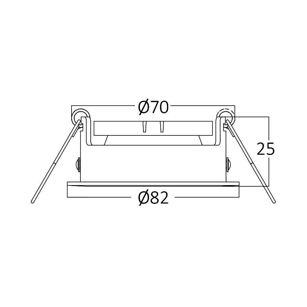 Spot empotrable LED redondo Braytron, aluminio negro, casquillo MR16, 35W máx, iluminación interior IP20