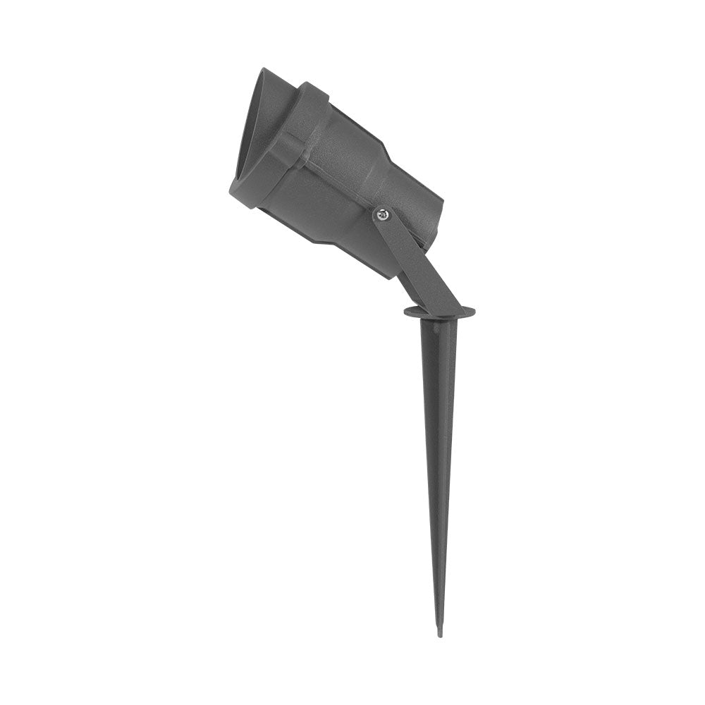 Braytron, luce a picchetto da esterno 9W, IP65, LED, ambra, angolo di fascio 60°, corpo in alluminio