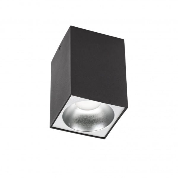 Spot LED de plafond Spectrum Cube Noir 95x95x138mm IP20 230V boîtier sans spot LED