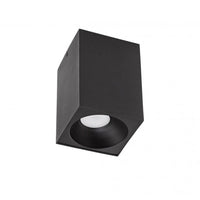 Spot de techo LED - Cubo Mate Negro 95x95x138 mm - Excl. Foco LED