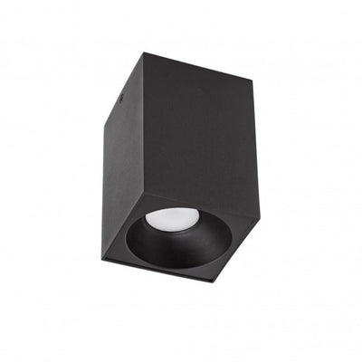 Spectrum LED ceiling spotlight cube matte black 95x95x138mm excl. LED spotlight for modern lighting