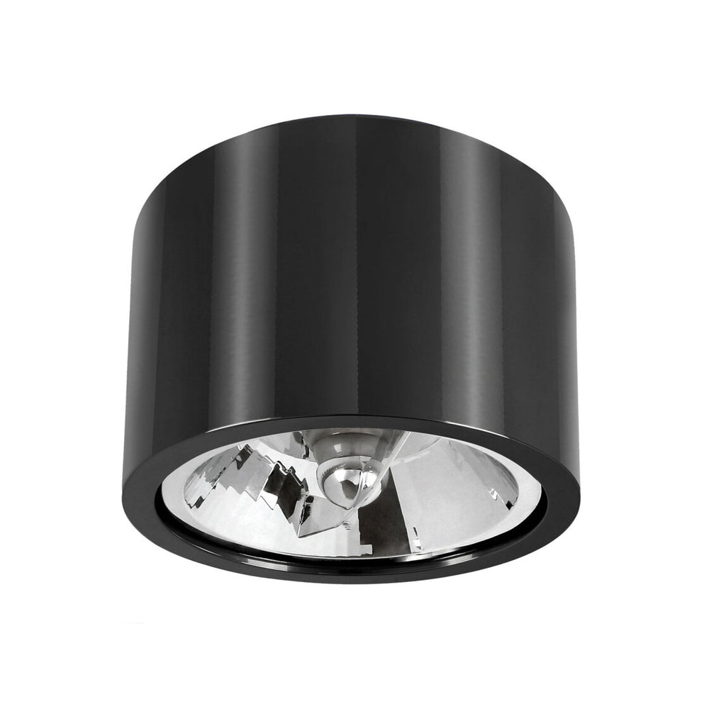 Spectrum LED plafondspot CHLOE zwart rond GU10 AR111 fitting zonder LED lamp voor modern design en eenvoudige installatie