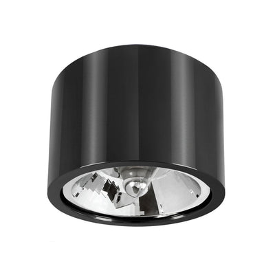 Spectrum LED plafondspot CHLOE zwart rond GU10 AR111 fitting zonder LED lamp voor modern design en eenvoudige installatie