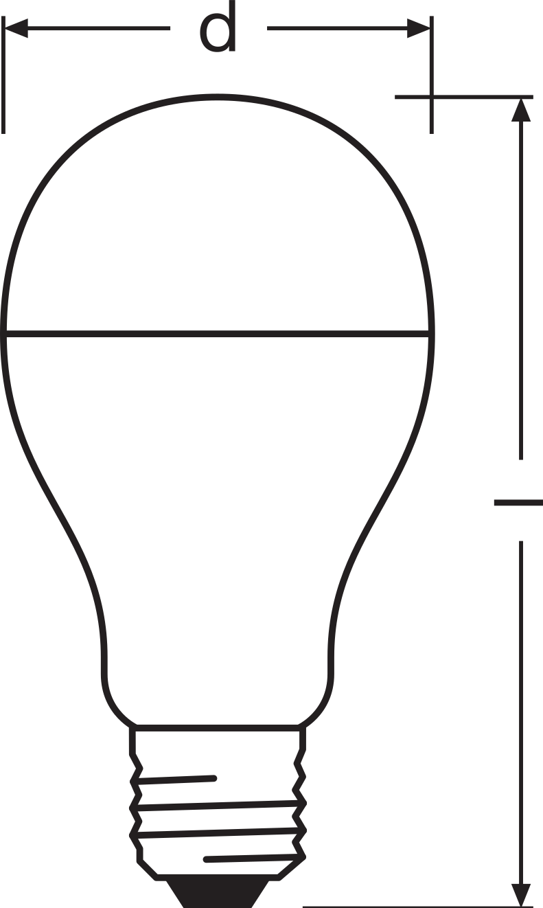 Lampadina LED E27 classica 19W 827 bianco molto caldo 2452 lumen sostituisce 150W