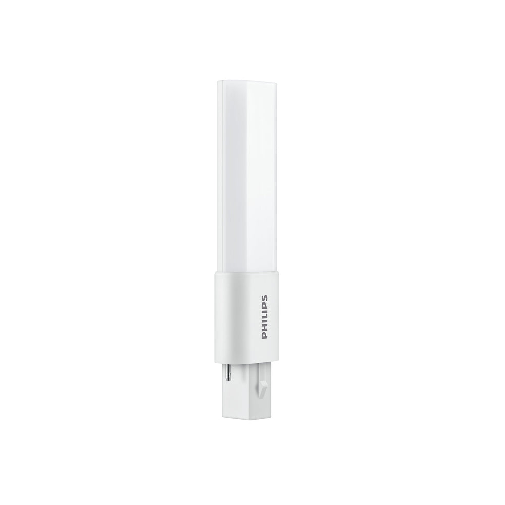 Philips CorePro LED PL-S 3.5W 3000K G23 bulb with 360 lumen and 120-degree beam angle