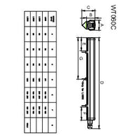 Philips WT060C LED regleta estanca 46W 6500K 5600 lúmenes 1500mm IP66 IK08 policarbonato opal