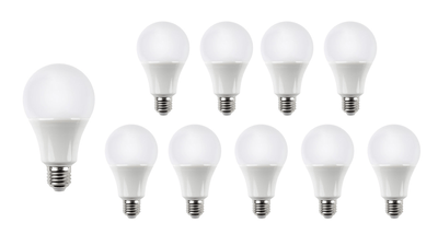 Voordeelpak 10 stuks - E27 LED lampen - Type A60 - 11,5W vervangt 75-100W - Lichtkleur optioneel