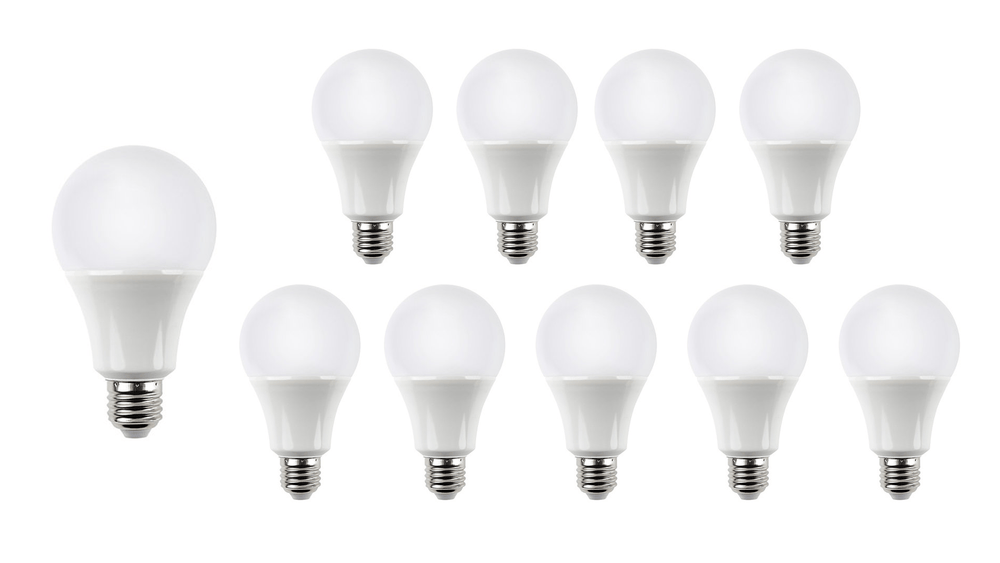 Voordeelpak 10 stuks - E27 LED lampen - Type A60 - 11,5W vervangt 75-100W - Lichtkleur optioneel