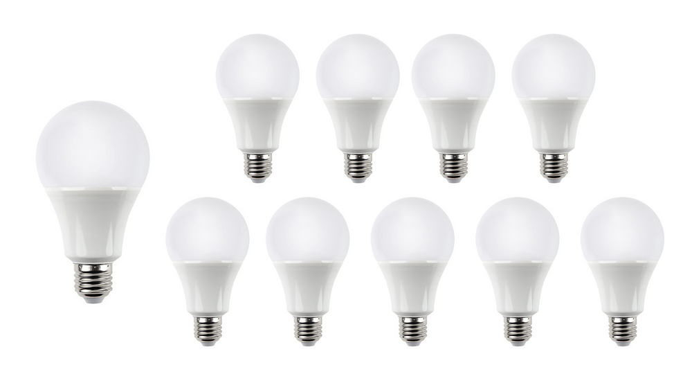 Lampe LED Modee E27 A60 10.5W 3000K 1521 lumens IP20 non dimmable lot de 10 avec garantie 5 ans