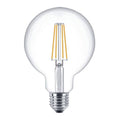 LCB lampe à filament LED E27 10.5W 3000K blanc chaud, puce Philips, CRI 80, IP20, forme globe, CE RoHS