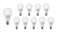 Voordeelpak 10 stuks - E27 LED lampen - Type A60 - 9W vervangt 70W - Lichtkleur optioneel