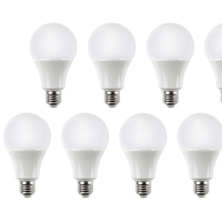 Voordeelpak 10 stuks - E27 LED lampen - Type A60 - 9W vervangt 70W - Lichtkleur optioneel