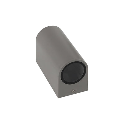 Lámpara de pared LED Spectrum para uso exterior - luz hacia arriba y abajo, 150x73mm, linterna gris con clasificación IP54