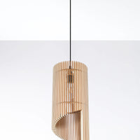 LED Hanglamp hout ALEXIA - 1 x E27 aansluiting 