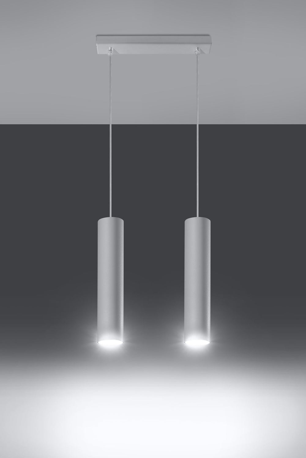 LED Hanglamp wit LAGOS - 2 x GU10 aansluiting