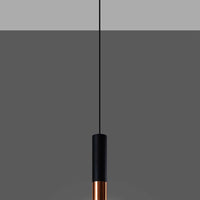 LED Hanglamp zwart koper LOOPEZ - 1 x GU10 aansluiting