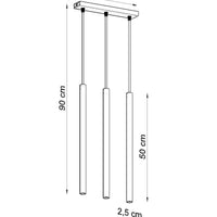 LED Hanglamp wit PASTELO - 3 x G9 aansluiting