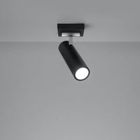 LED Plafondspot zwart zilver DIREZIONE - 1 x GU10 aansluiting