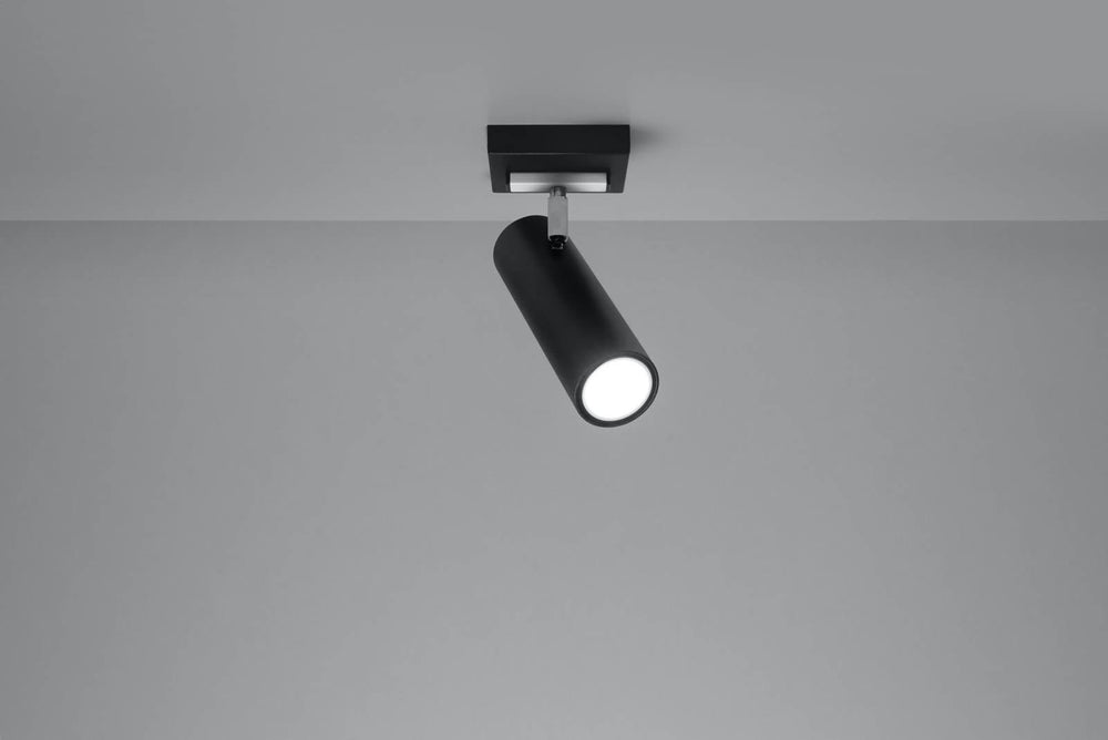 LED Plafondspot zwart zilver DIREZIONE - 1 x GU10 aansluiting