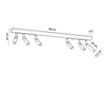 LED Plafondspot zwart EYETECH - 6 x G9 aansluiting