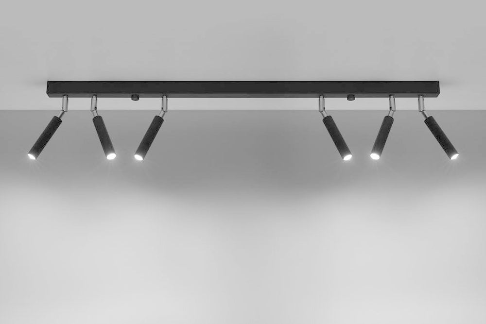 LED Plafondspot zwart EYETECH - 6 x G9 aansluiting